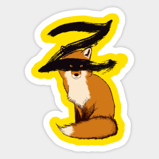 El Zorro Sticker